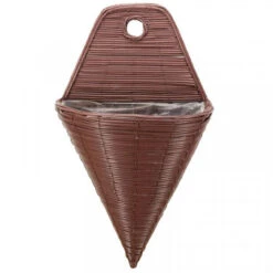 14" Chestnut Faux Ratan Wall Torch