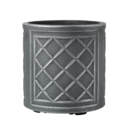 32cm Round Lead Effect Pewter