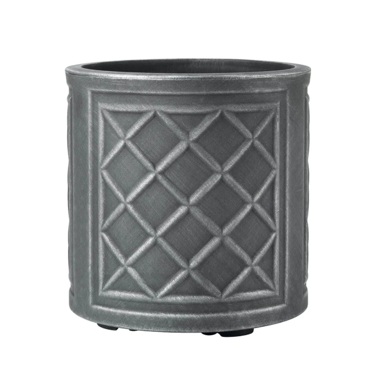 32cm Round Lead Effect Pewter