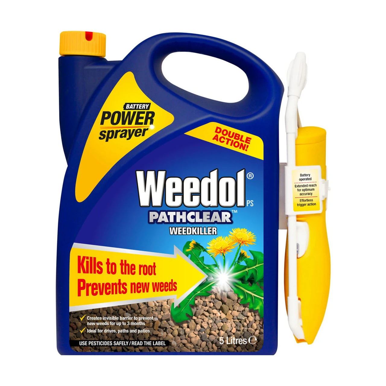 Weedol Pathclear Weedkiller - Battery Power Sprayer 5L