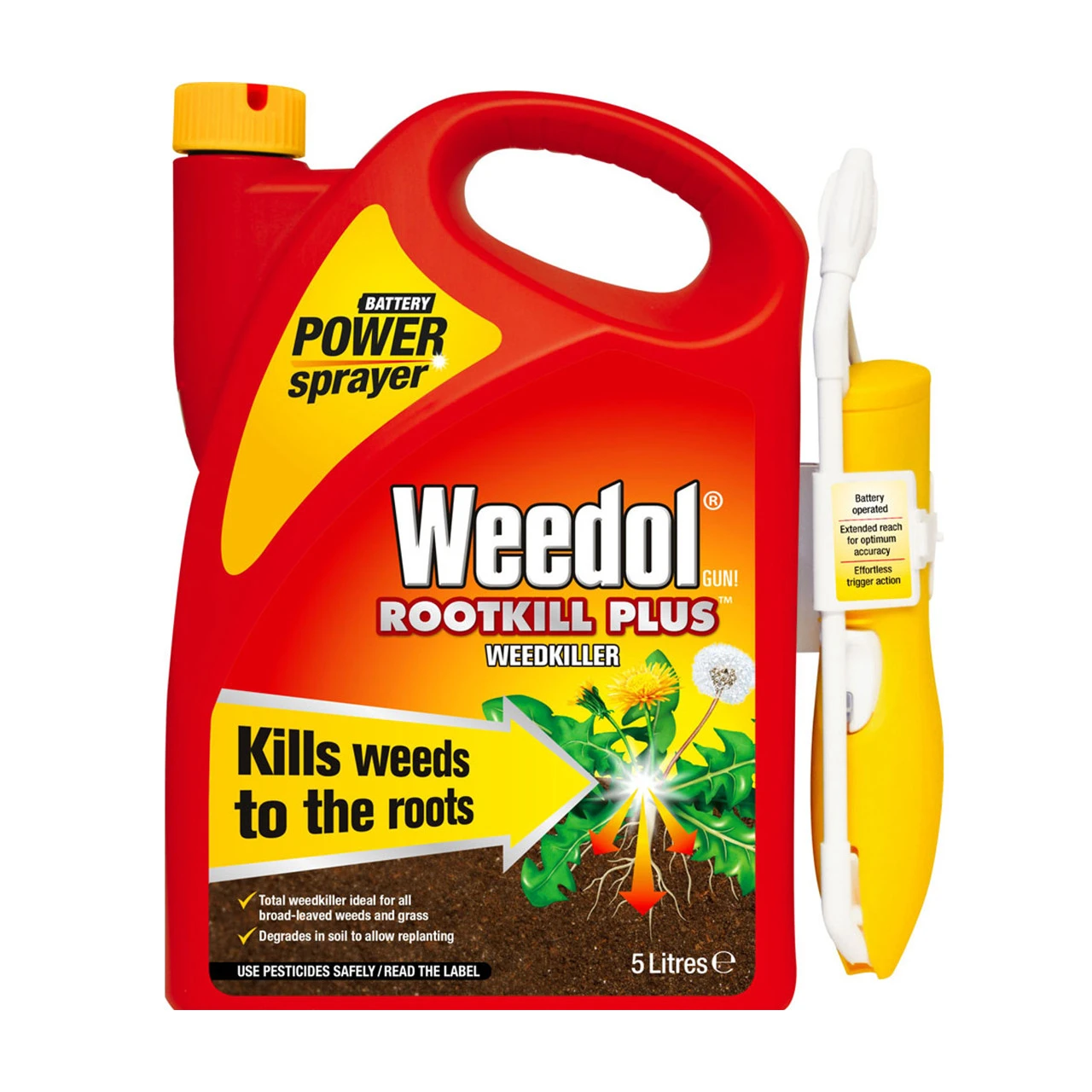 Weedol Rootkill Plus Weedkiller - Battery Power Sprayer 5L