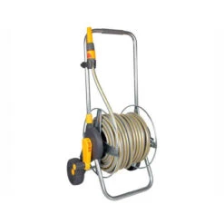 Hozelock Premium Metal Hose Cart With 50m Hose & Gun