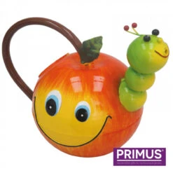 Children's Apple With Worm Metal Watering Can